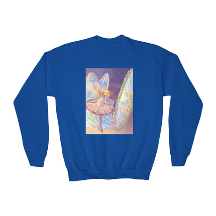 Reflections of Enchantment Youth Crewneck Sweatshirt – Fairy Magic & Elegant Wonder