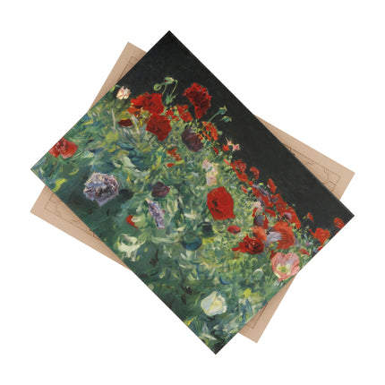 Poppies (A Study of Poppies for Carnation, Lily, Lily, Rose) by John Singer Sargent Ceramic Tile