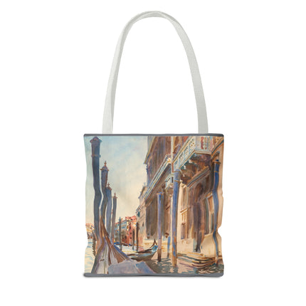 Gondola Moorings on the Grand Canal by John Singer Sargent Tote Bag (AOP)
