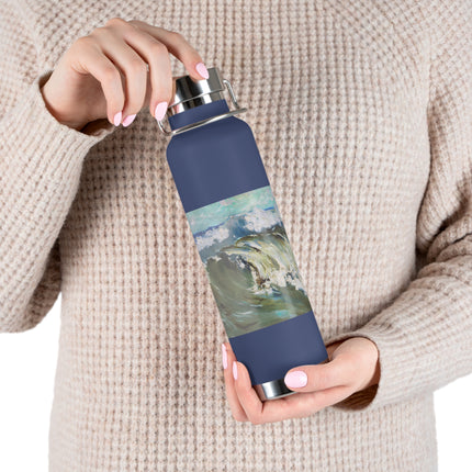 The Wave by Karl Hagemeister Copper Vacuum Insulated Bottle, 22oz