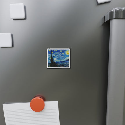 The Starry Night by Vincent Van Gogh Die-Cut Magnets (5 Sizes)