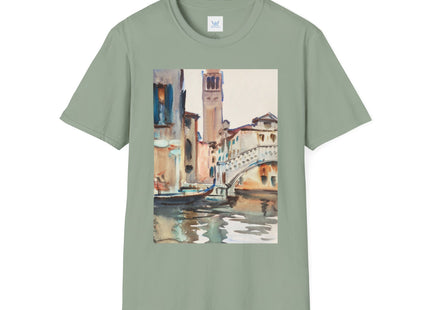 A Bridge and Campanile, Venice by John Singer Sargent Softstyle T-Shirt
