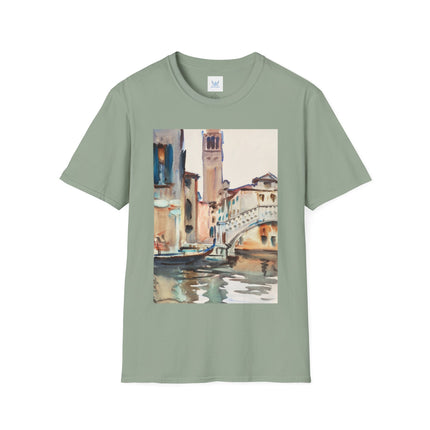 A Bridge and Campanile, Venice by John Singer Sargent Softstyle T-Shirt