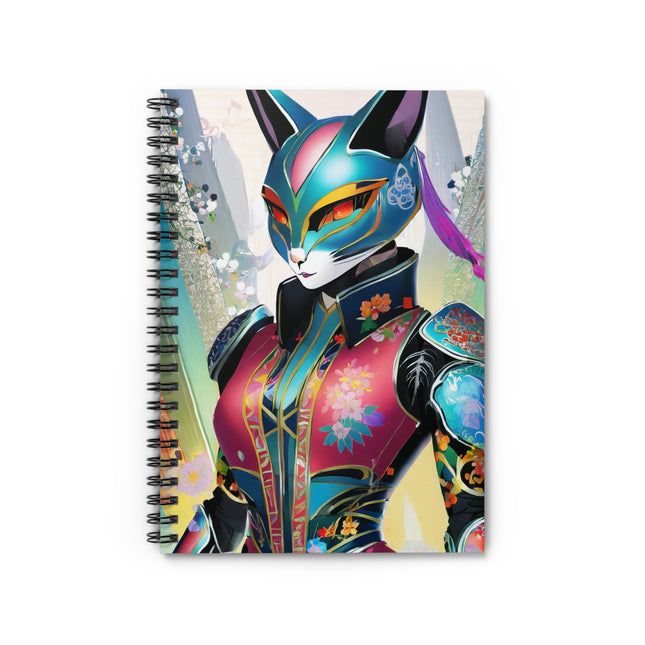 Cyberpunk Chic Spiral Notebook - Ruled Line