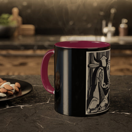 The Large Cow by Ernst Ludwig Kirchner Colorful Mugs, 11oz