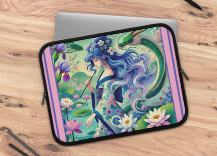 Fairy of the Koi Pond Laptop Sleeve