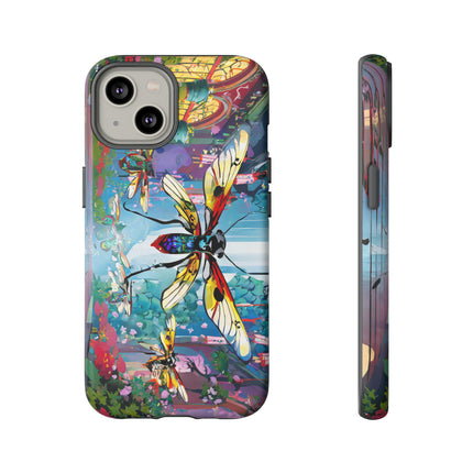 Neon Swarm Phone Cases