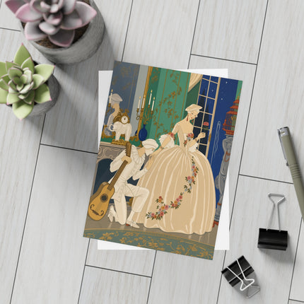 🌹🎸 The Midnight Serenade Postcard Bundles – Art Deco Romantic Elegance