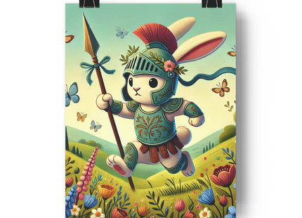 Rabbit Gladiator Giclée Art Print