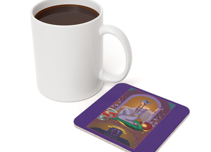 Aquarius Zodiac Design – February & Amethyst by Carlo Chiostri | Cork Back Coaster