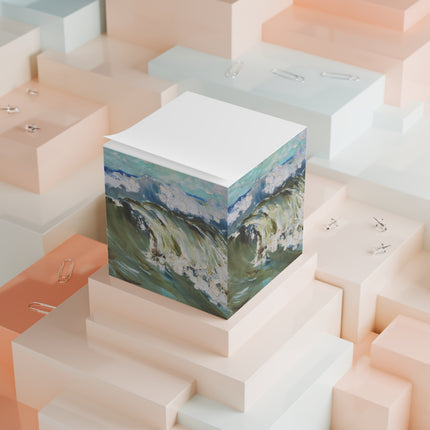 The Wave by Karl Hagemeister Note Cube