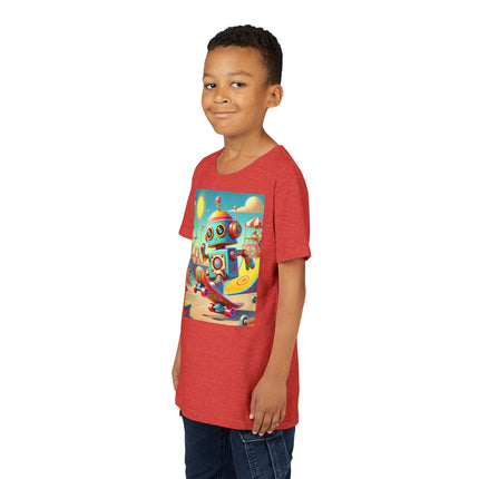 Skate Park Robot Youth Short Sleeve Tee