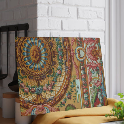 XVIII Siecle 2 by Auguste Racinet Glass Cutting Board