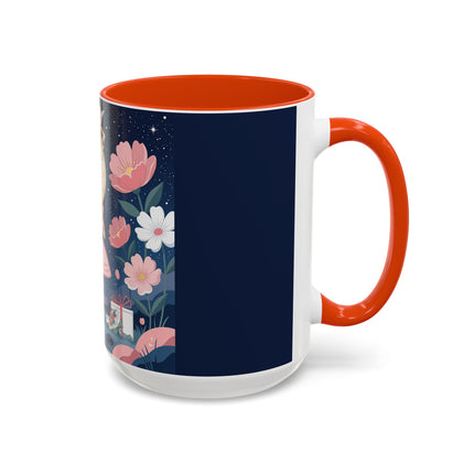 🕛🌸 Midnight Waltz Before Christmas Colorful Mug – Art Deco Holiday Fantasy