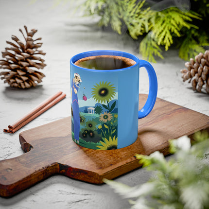 The Secret Language Of Flowers Colorful Mugs – Art Deco Botanical Elegance