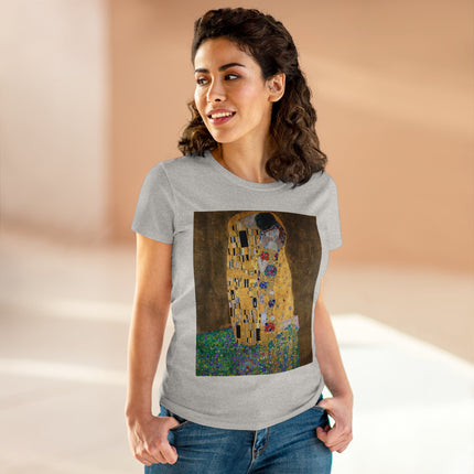 The Kiss by Gustav Klimt Women's Midweight Cotton Tee