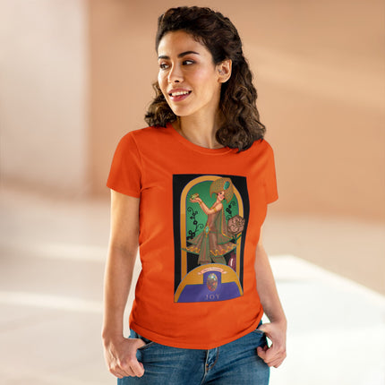 October & Opal, Tourmaline (from the Gem Series) by Sofia Chiostri Women's Midweight Cotton Tee