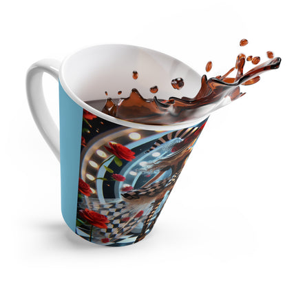 Halloween Witch Through the Mirror Latte Mug