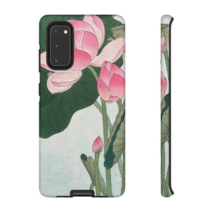 Blooming Lotus Flowers by Ohara Koson Phone Cases