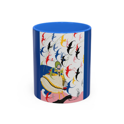 Flight of the Songbirds Colorful Mugs – Theatrical Whimsy & Colorful Harmony
