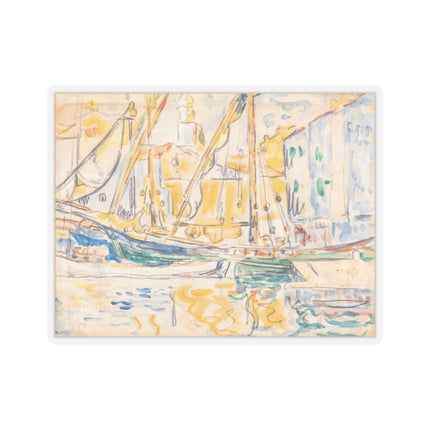 Saint-Tropez by Paul Signac Kiss-Cut Stickers (4 Sizes)
