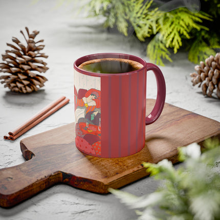 Les Coussins by Georges Lepape Colorful Mugs (11oz, 15oz)