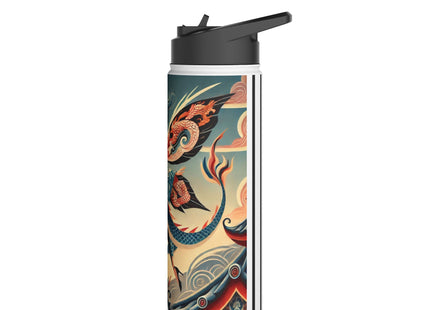 Dragon Fairy of the Temple Stainless Steel Water Bottle, Standard Lid
