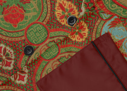 Japanese Fan Pattern by G.A. Audsley Women's Satin Pajamas (AOP)