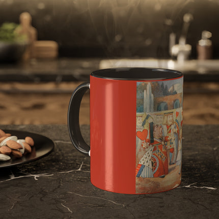 Off with her head! Off with— by Sir John Tenniel Colorful Mugs, 11oz