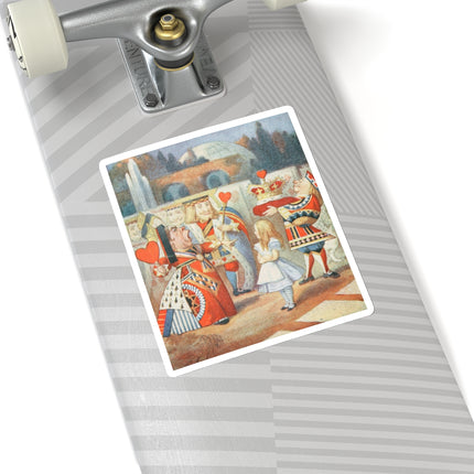 “Off with her head! Off with—" by Sir John Tenniel Kiss-Cut Stickers (4 Sizes)