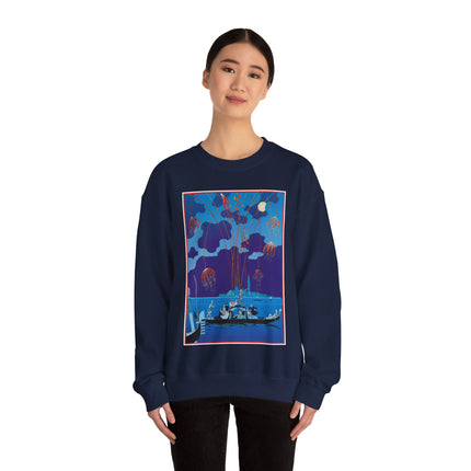 Fireworks in Venice by George Barbier Heavy Blend™ Crewneck Sweatshirt