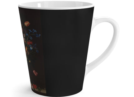 A Bouquet of Flowers by Clara Peeters Latte Mug