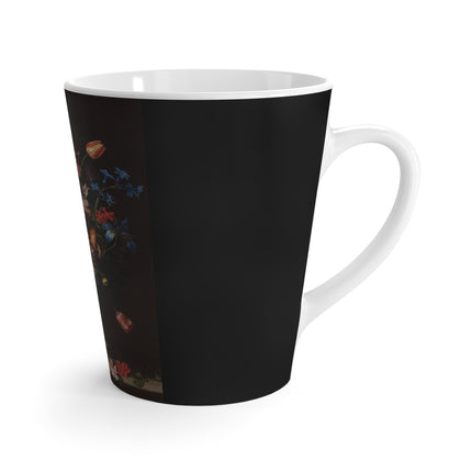 A Bouquet of Flowers by Clara Peeters Latte Mug