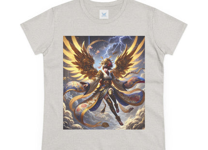 Valkyrie Descending Through Storm Women's Midweight Cotton Tee