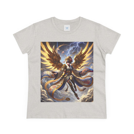 Valkyrie Descending Through Storm Cotton Tee
