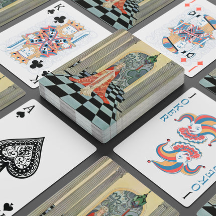 Cadmus Beheld a Female Figure Playing Cards