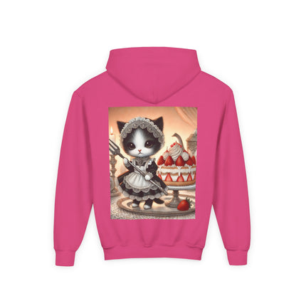 Patisserie Kitten Youth Hooded Sweatshirt – Sweet Charm & Storybook Delight