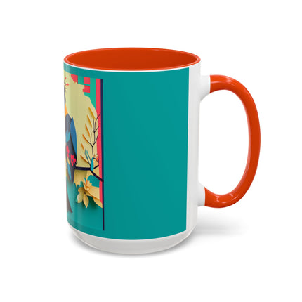 Curious Crow Colorful Mugs (11oz, 15oz)