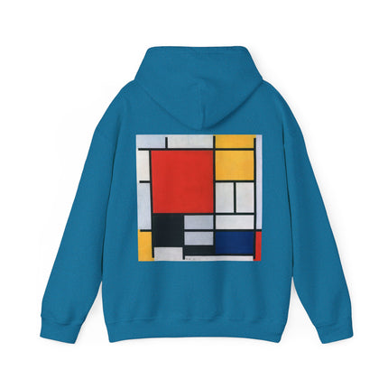 Composition with Red, Yellow, Blue, and Black by Piet Mondrian Heavy Blend™ Hooded Sweatshirt