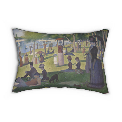 A Sunday on La Grande Jatte by Georges Seurat Spun Polyester Lumbar Pillow