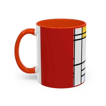 Place de la Concorde by Piet Mondrian Colorful Mugs (11oz, 15oz)