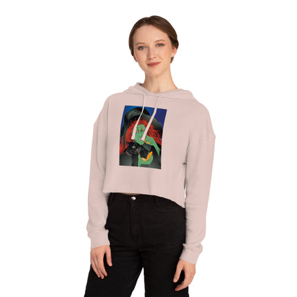 Mirror, Mirror A Witch's Touch Women’s Cropped Hooded Sweatshirt