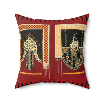 La décoration moderne dans le textile Pl. 3 by Gaston Charlet Spun Polyester Square Pillow