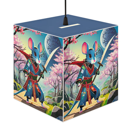 Cyber Samurai Rat Light Cube Lamp
