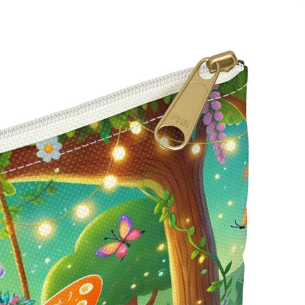 Robot Fairy Accessory Pouch – Whimsical Wonder & Blossom Magic