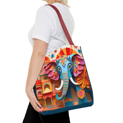 Elephant at an Autumn Festival Tote Bag (AOP)