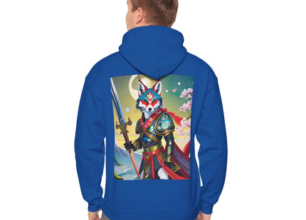 Cyberpunk Samurai Fox – Heavy Blend™ Hooded Sweatshirt