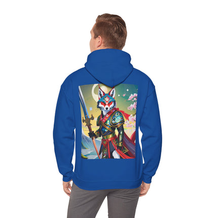 Cyberpunk Samurai Fox – Heavy Blend™ Hooded Sweatshirt