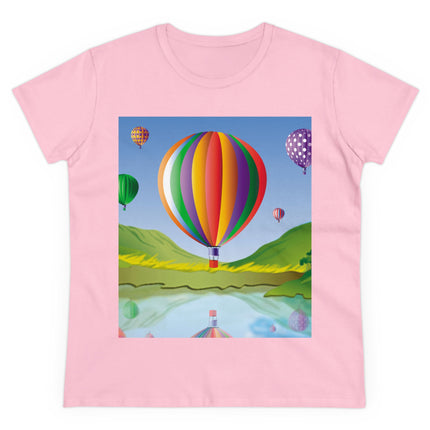 Colorful Heights Women's Midweight Cotton Tee