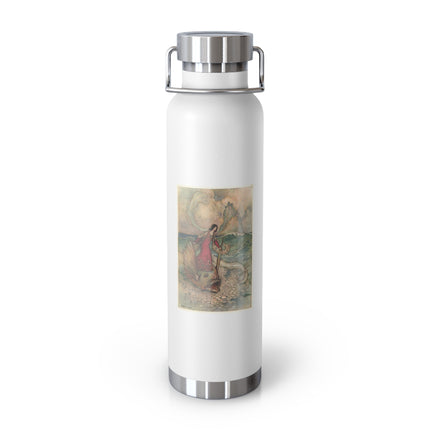 Rita Rides on the Dolphin by Warwick Goble Copper Vacuum Insulated Bottle, 22oz